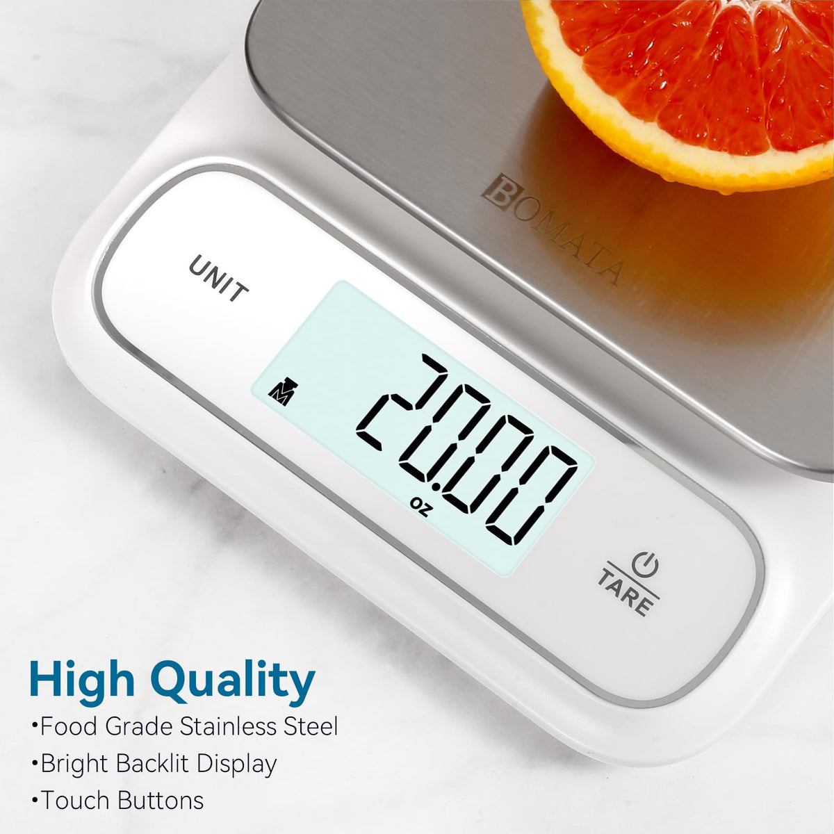BOMATA seven measurement units for versatile ingredient tracking