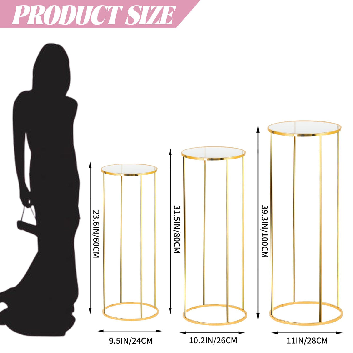 Bonastella cylinder stand assembly easy enables quick setup for stylish parties.