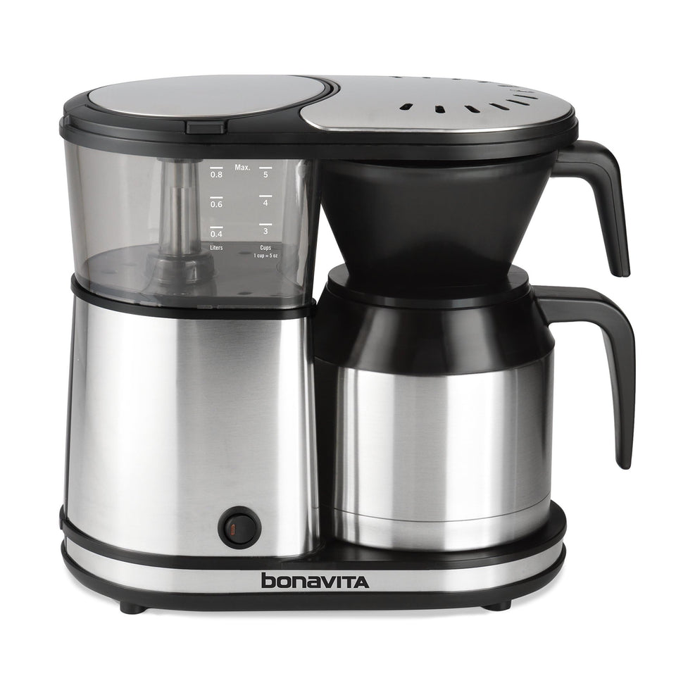 Bonavita BV1500TS front view highlighting compact, space-saving design for small kitchens