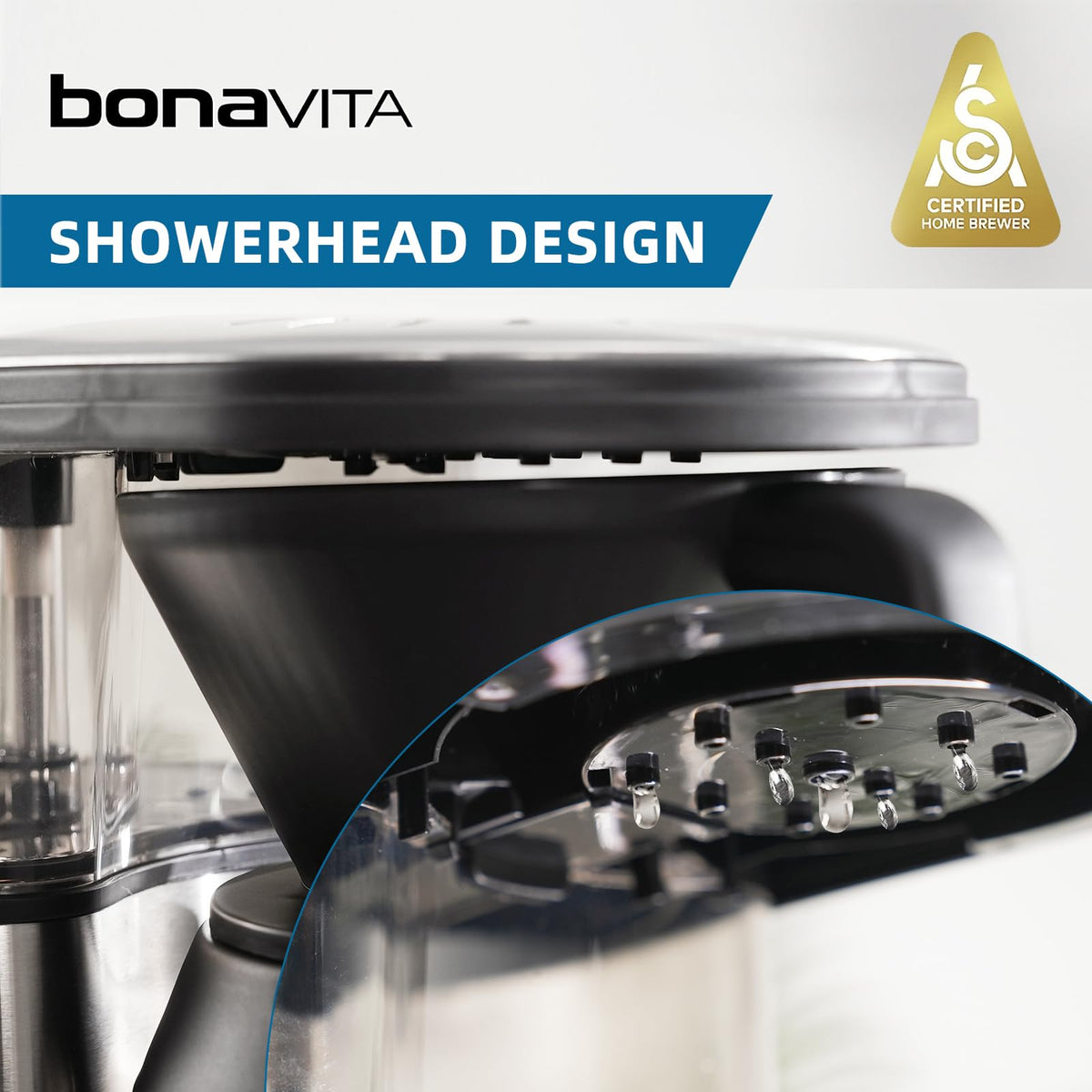 Bonavita BV1500TS water reservoir access for easy filling and maintenance