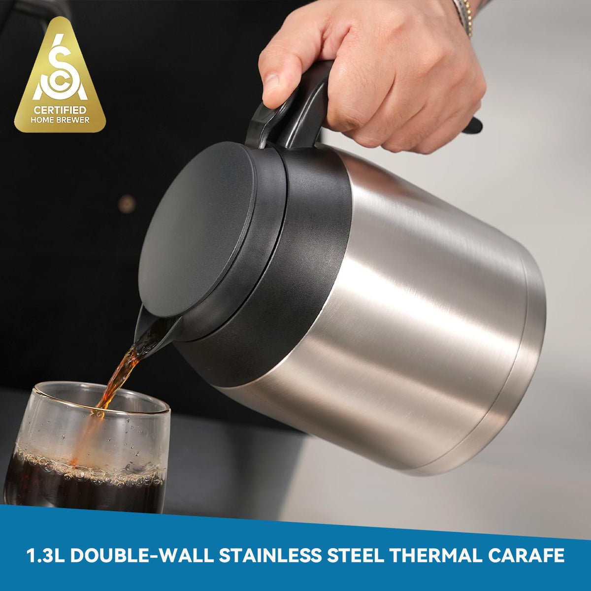 Dishwasher-safe parts on Bonavita BV1901TS simplify cleaning.
