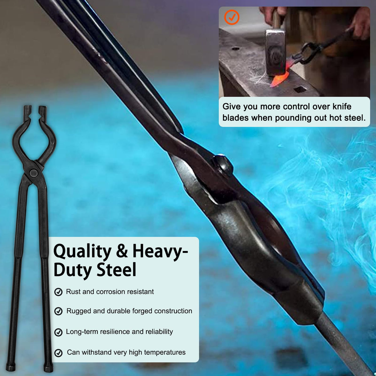 Bonbo V-Bit groove tongs deliver deep grip on buttstock for stability.