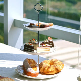 BonNoces tea party wedding usage on table; elevates presentation while saving counter space.