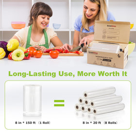 Bonsenkitchen BPA-free bags safe for microwave, fridge, and freezer