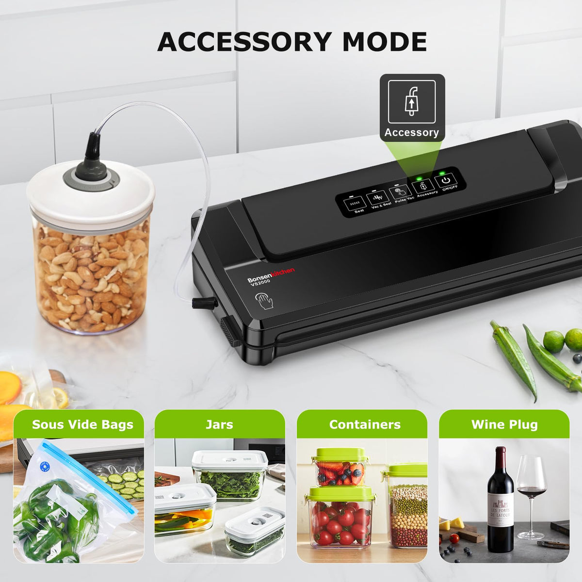 Bonsenkitchen compact-size sealer fits small kitchens and drawers