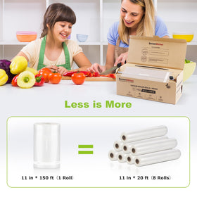 Bonsenkitchen cutter box keeps the roll clean for quick bag prep.