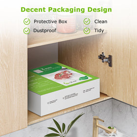 Bonsenkitchen bags feature deep air channels for reliable moisture retention.