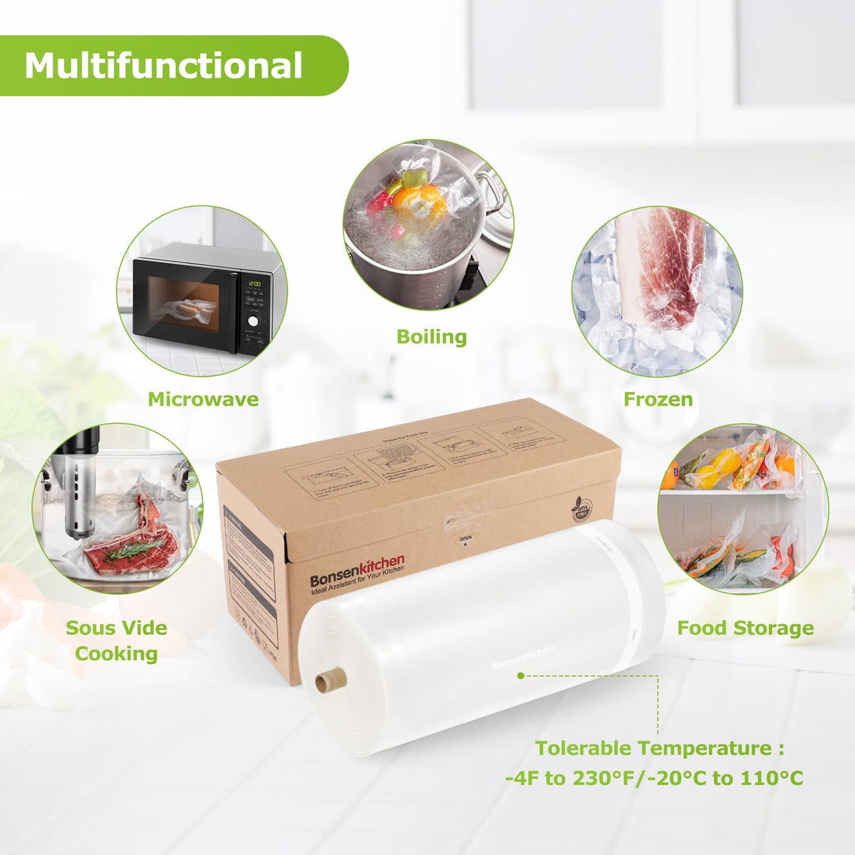 Bonsenkitchen deep air channels ensure reliable seals.