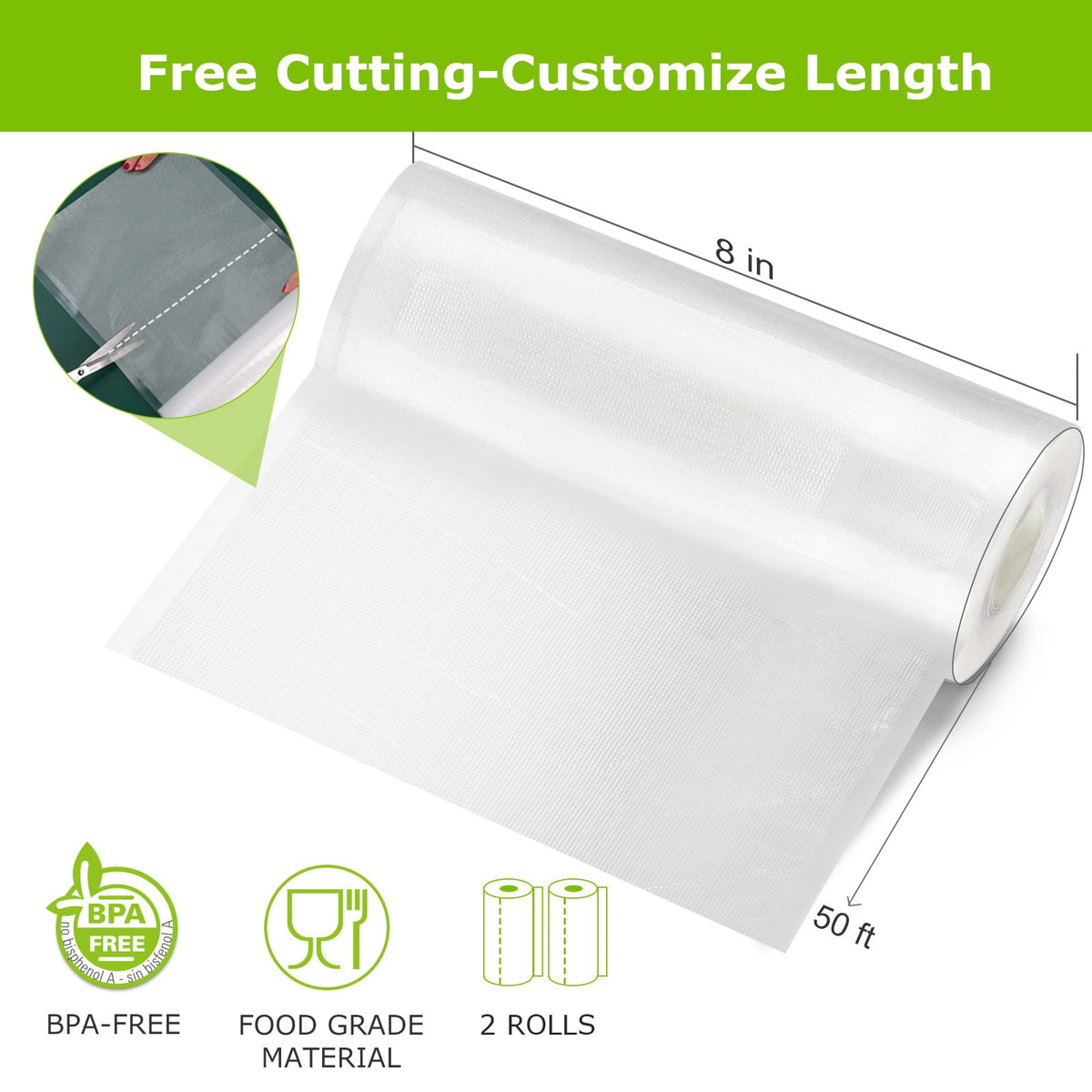 Bonsenkitchen freezer-friendly bags minimize freezer burn and preserve quality.