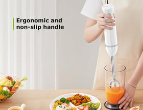 Bonsenkitchen hand blender blades are dishwasher-safe for easy cleanup