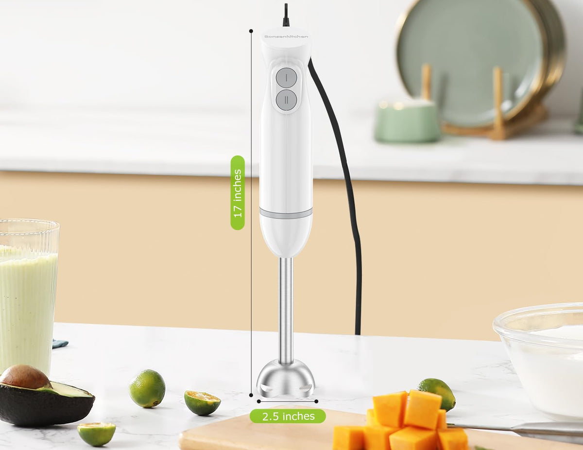 Bonsenkitchen hand blender white color for modern kitchens