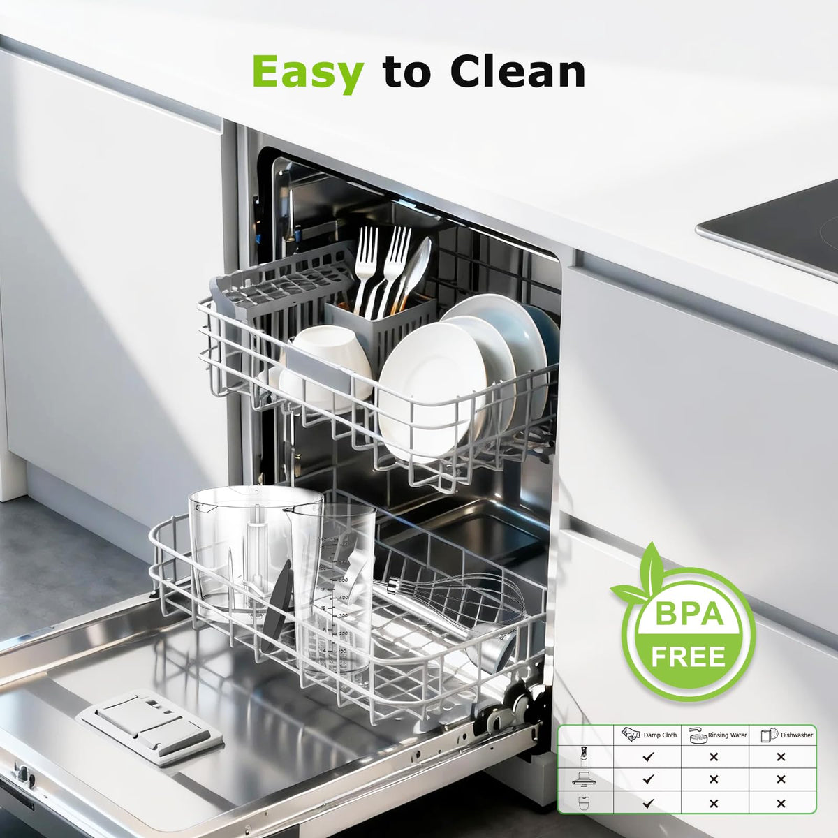 Bonsenkitchen 12-speed with Turbo mode delivers precise textures.