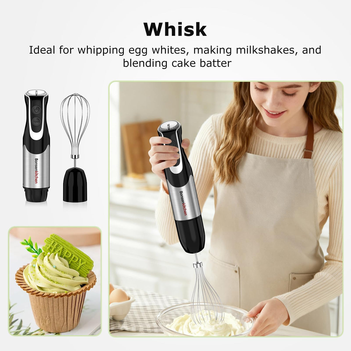 Bonsenkitchen anti-splash design helps keep counters clean.