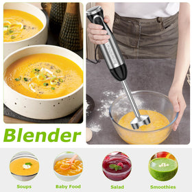 Bonsenkitchen blender with whisk for whipped creams