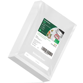 Bonsenkitchen precut vacuum bag with embossed channels for superior freshness.