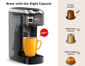 Bonsenkitchen three-minute brew timer display showcasing fast coffee.