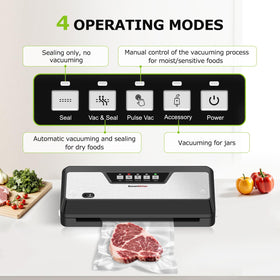 Bonsenkitchen vacuum sealer bag roll storage keeps rolls organized and ready for quick sealing