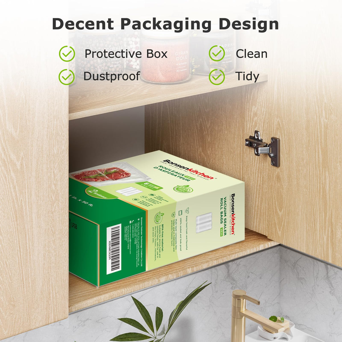 Bonsenkitchen 4 mil material bags demonstrate durability for freezing