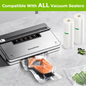 Bonsenkitchen bags in a sous vide setup showing precise temperature control