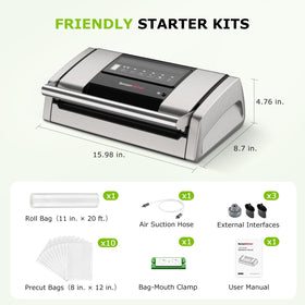 Bonsenkitchen vacuum sealer compact design fits small kitchens and storage.