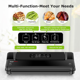 Bonsenkitchen vacuum sealer in a drawer storage setup for easy access