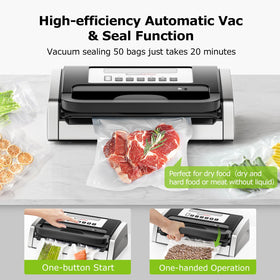 Bonsenkitchen easy-lock handle enables one-handed operation and smooth sealing