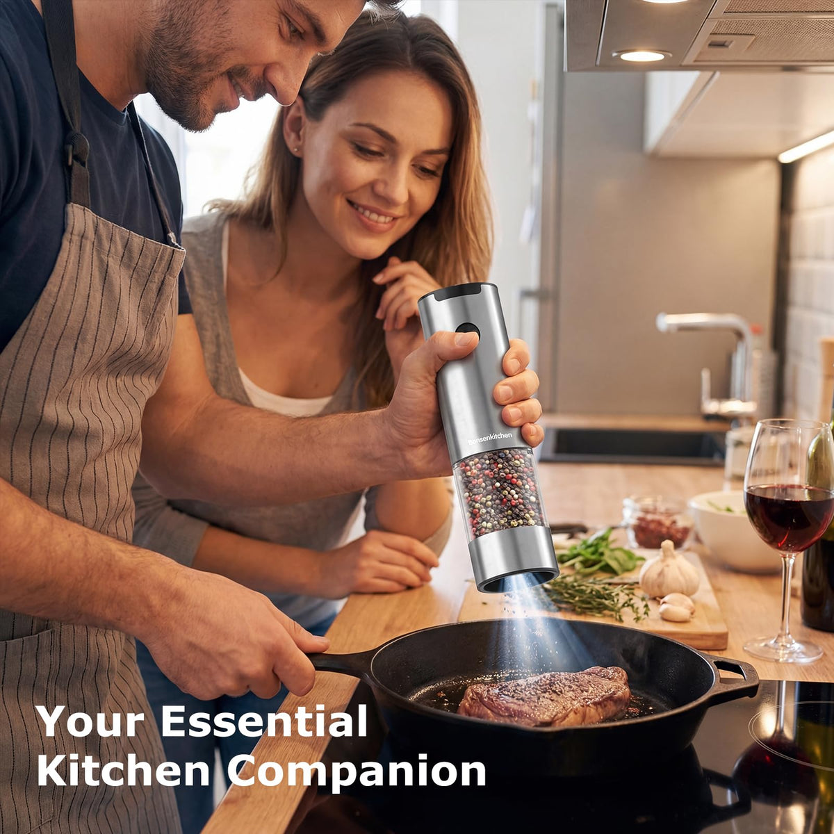 Bonsenkitchen wide refill opening reduces spills during topping
