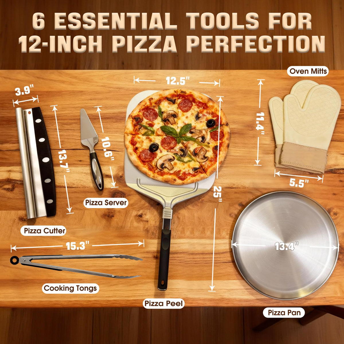Bonteck even heat pan promotes crispy crust and fast bake