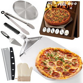 Bonteck pizza peel with foldable handle for easy storage and transfer