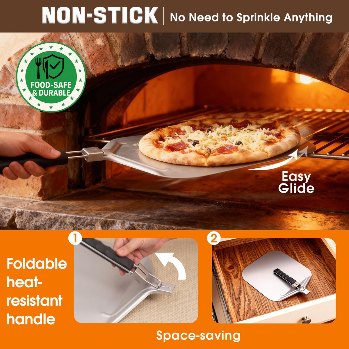 Bonteck rocker cutter cuts crust smoothly for clean slices