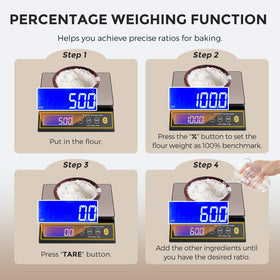 Bonvoisin baking scale rechargeable battery for long use.