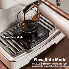 BOOKOO Coffee Scale app connectivity enables real-time brew insights.