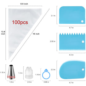 Boomiboo stainless steel frosting tips for precise shapes