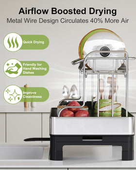 BOOSINY airflow-optimized design speeds natural drying across both levels