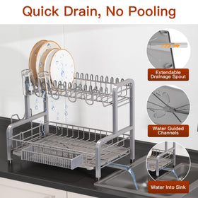 BOOSINY utensil holder and cup racks prevent clinking