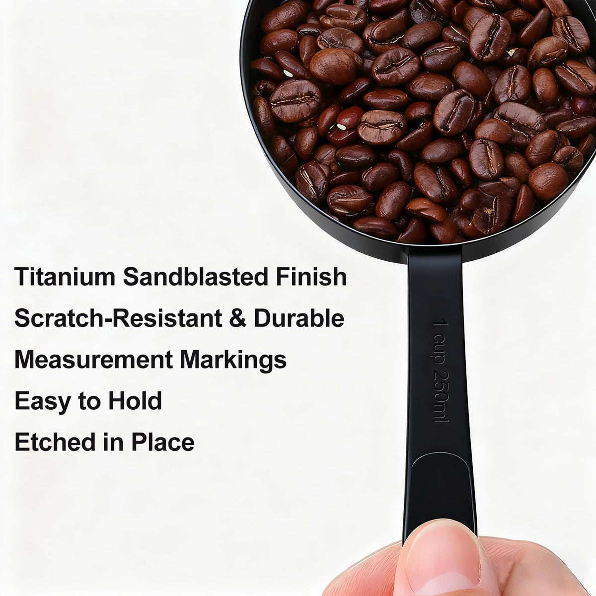 Bopei color coded handles with engraved measurements for fast identifying