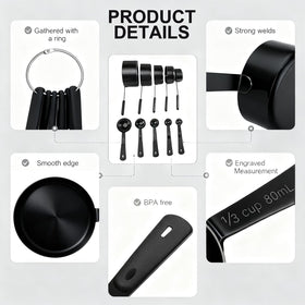 Bopei dishwasher-safe metal collection for quick cleanup
