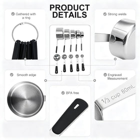 Bopei measuring set in kitchen use for accurate recipe prep.