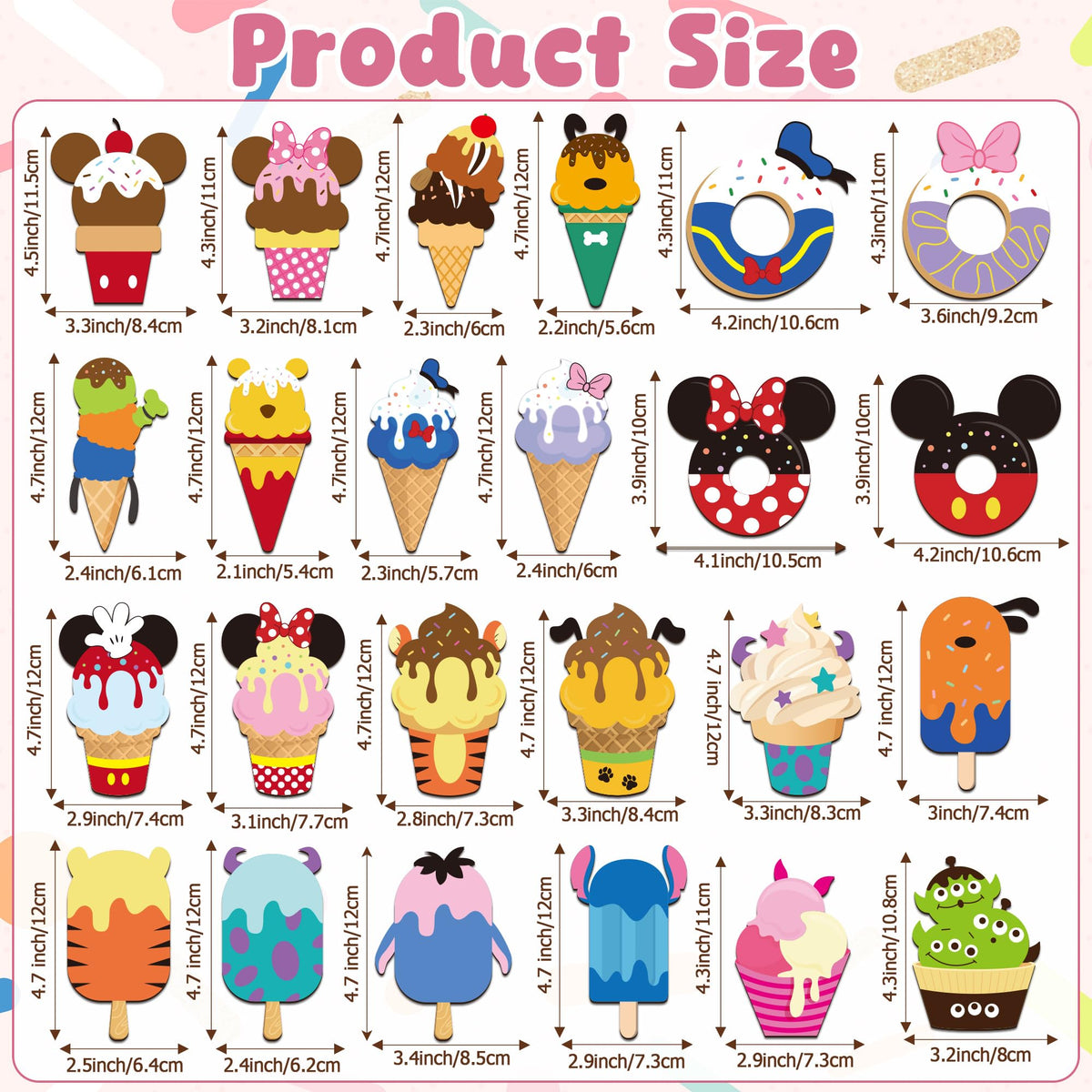 BOpusail cruise door magnets with ice cream mice enhance cabin decor