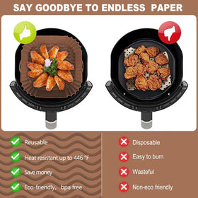 Close-up of Boribim liner showing non-stick bottom for easy food release