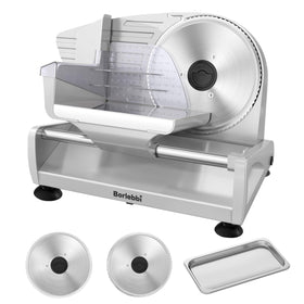 Borlebbi meat slicer with quiet 200W motor for home use