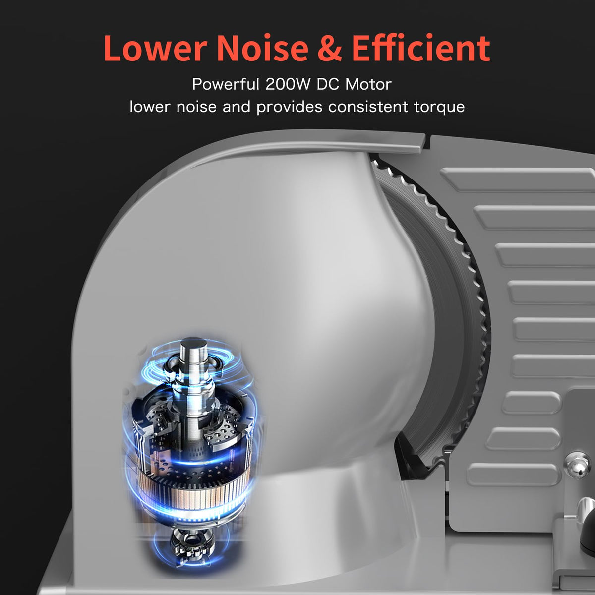 Borlebbi meat slicer showing removable blades for easy cleaning