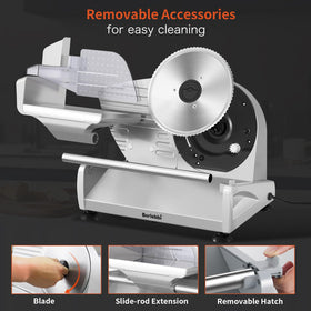 Borlebbi slicer with two removable 7.5-inch blades for versatility