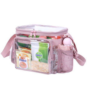 BORMELUN heavy-duty transparent lunch bag highlights durability and ample daily space.