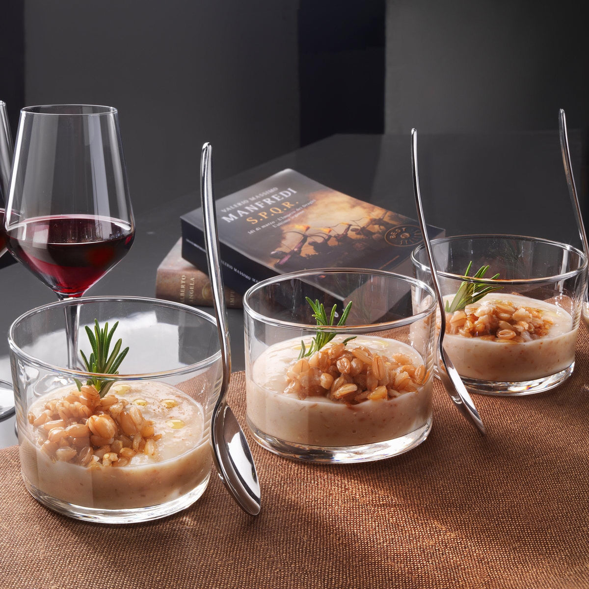 Bormioli Rocco Essential Decor tumbler features a thick base for stability.