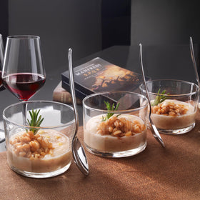 Bormioli Rocco Essential Decor tumbler features a thick base for stability.