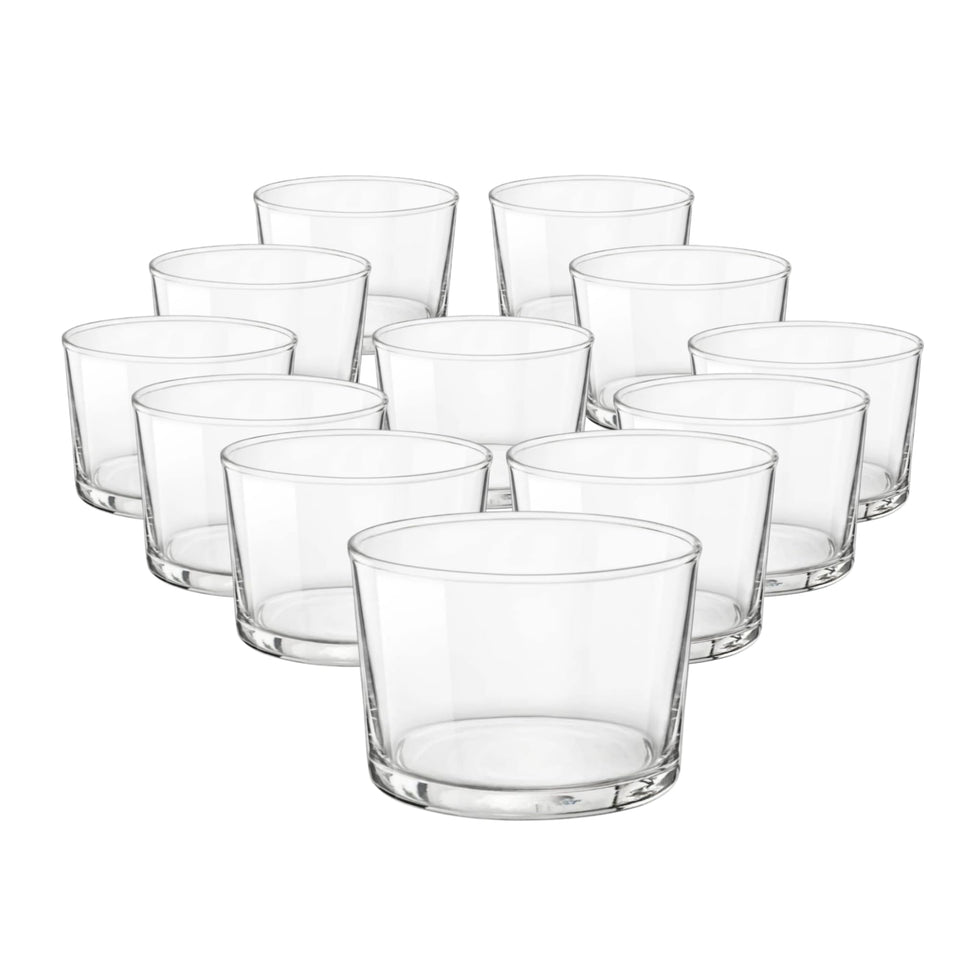 Bormioli Rocco Essential Decor water tumbler with 7.5oz capacity for daily use.