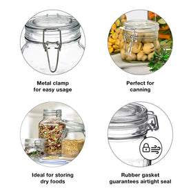 Bormioli Rocco Fido 17-5-oz jar ready for pantry storage.