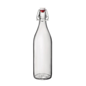 Bormioli Rocco Giara bottle with airtight clamp lid preserves freshness of drinks