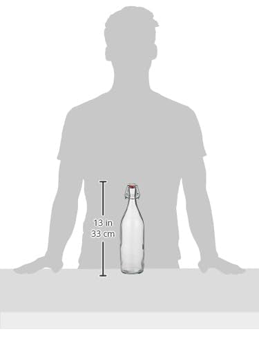 Glass bottle stores juices and dressings with a touch of elegance